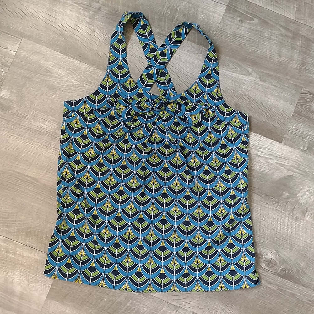 Silky Banana Republic criss cross satin tank